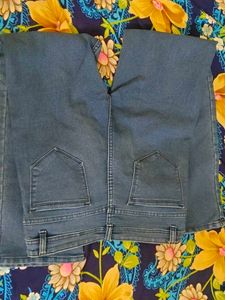 Stylish Blue Denim Flared Jeans