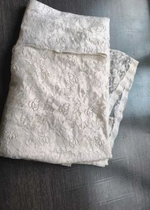 Elegant Floral Lace Dupatta