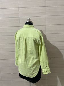 Lime Green Button-Up Shirt