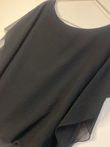 Elegant Black Chiffon Blouse