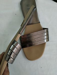 Ginger Brown Flat Slippers (Women)