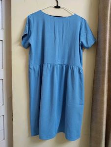 Sky Blue Casual Dress