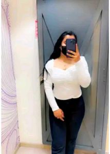 Chic White Ruched Long Sleeve Top