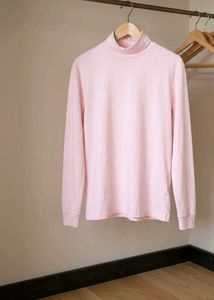 yk2 baby pink turtle neck top offer for today