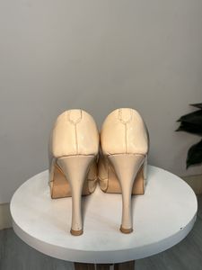Cream Platform Stiletto Heels