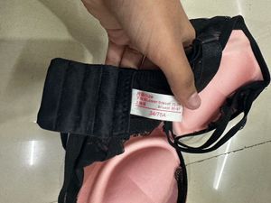 Stylish Pink &amp; Black Padded Bra