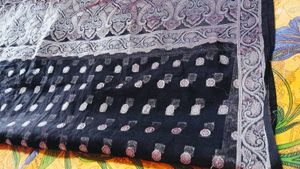 free new silk saree with banarasi suit