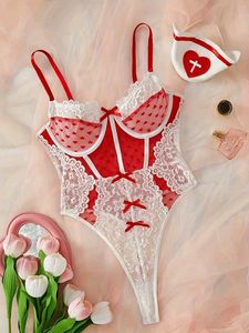Lace Heart Detail Teddy Lingerie