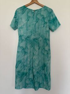 Flowy Teal Swirl Dress