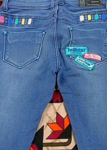 Slim Fit Stretchable Denim Jeans (Mid-Wash Blue)