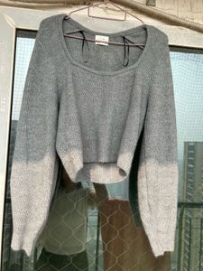 H&amp;M Grey Rib-Knit Jumper
