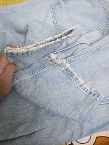 Zara Light Wash Wide Leg Jeans