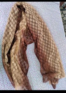 Embroidered Net Dupatta