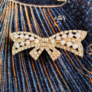 Stylish Pearl &amp; Rhinestone Hair Clips Set