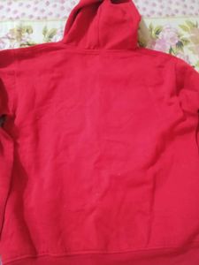 Red Gucci Bunny Zip-Up Hoodie
