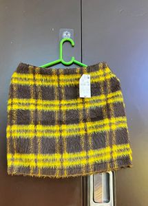 Cozy Plaid Mini Skirt