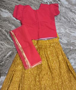 Girls' Ethnic Lehenga Choli Set