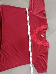 Vintage Burgundy Nightgown