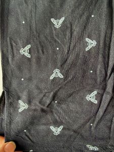 Black Bee Print Button-Up Shirt