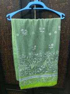Bright Green Ethnic Saree