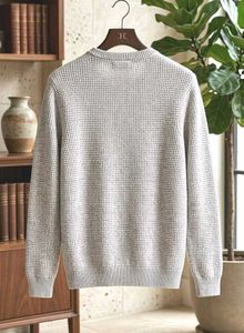 Light Grey shining Crew Neck Sweater