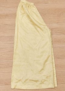 Pastel Yellow Floral Embroidered Long Kurti with L