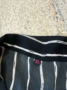 Stylish Black &amp; White Striped Shirt