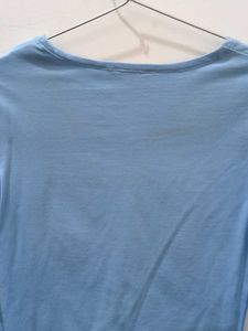 Ginger Blue V-Neck Top