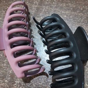 Trendy Matte Claw Clips - Pack of 2