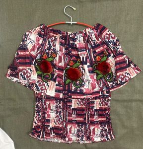 Floral Off shoulder Top