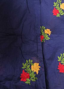 Embroidered Floral Design Saree