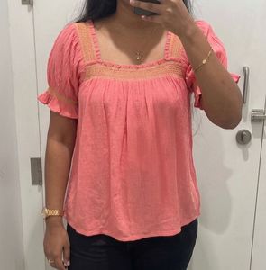 Chic Smocked Square Neck Top