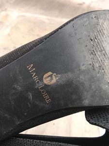 Stylish Black Textured Heels