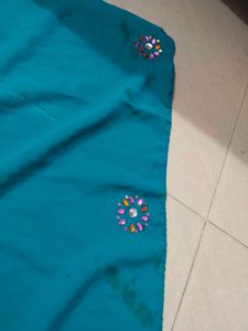 Sea Green Colour Skirt And Top Set