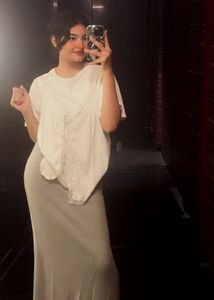 Grey Maxi Skirt