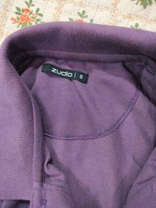 Zudio Men's Purple Polo T-Shirt