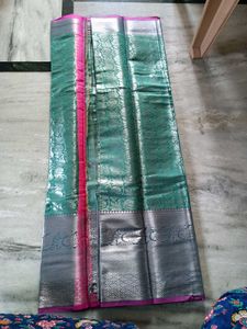 Elegant green Silk Saree
