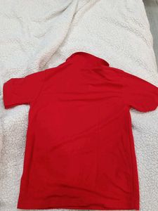 Red Polo with Bear