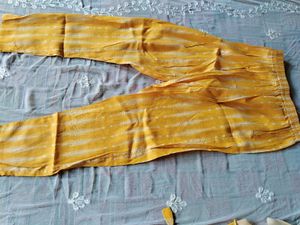 Yellow Printed Kurta Set