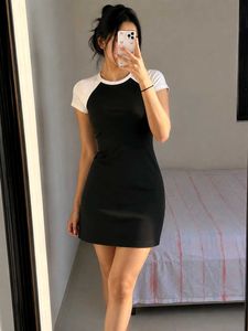 Black & White Raglan Dress