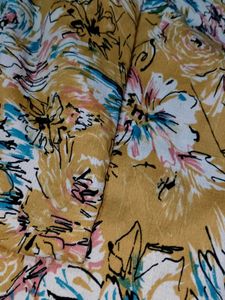 💛 Yellow Up-Down Collar Kurti 💛