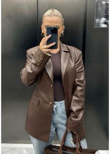 Leather Blazer From Savana ( New)