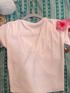 Cute Pink Ribbed Tie-Front Top