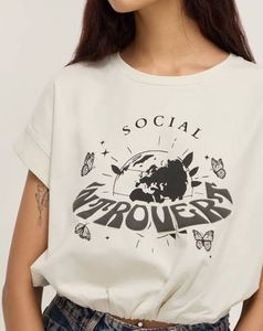 Graphic Print Cropped Top