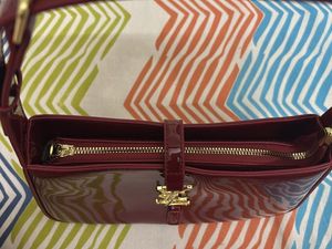 Chic Red Patent Leather Bag