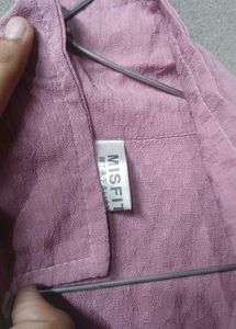 y2k tokyo misfit cropped lavender shirt