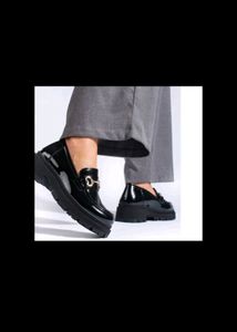 Black Leather Loafers