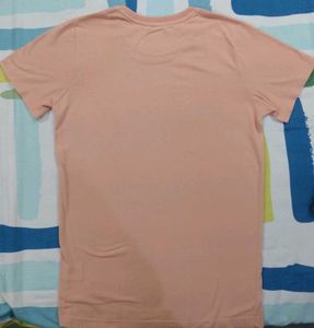Men's Peach T-Shirt with Unique Graphic