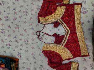 Red Embroidered Blouse