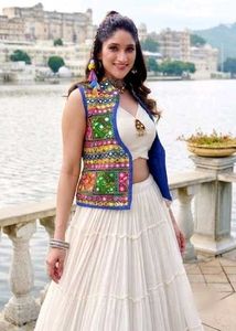 Embroidered Mirrorwork Vest